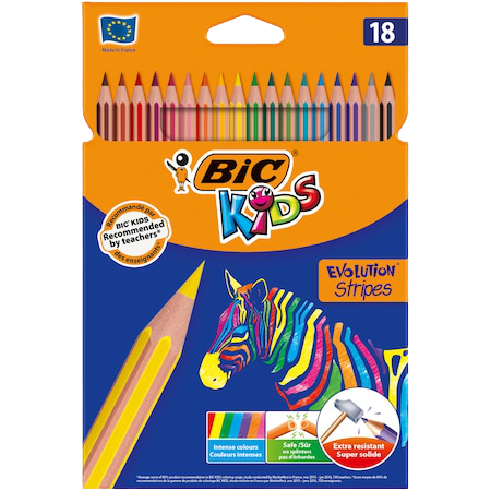 Creioane Colorat Bic Evolution 12/Cut