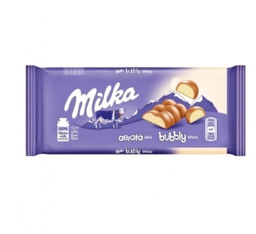 Cioc Milka 95g Bubbly Alba Aerata 15 B