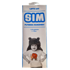 Lapte 1l Uht Sim 1.5% Grasime 12 B Albastru