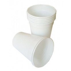 Pahare Reutilizabile 200 Ml 10buc/Set Albe