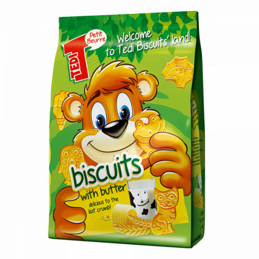 Bisc Tedi cu Unt 100g 15buc/Cutie