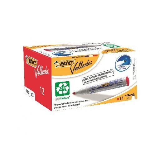 Marker Bic Rosu 1701 12b/Cut Velleda