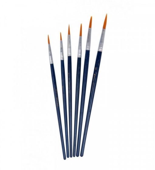 Pensule Desen 6 B/Set Maner Lemn 74-32