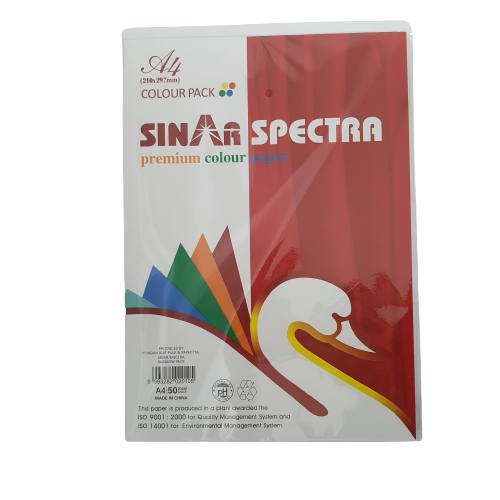 Hartie Color 5culori A4 50b/Set Sinar Spectra