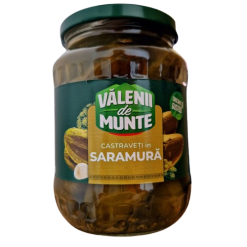 Castraveti 6-9 Valenii de Munte 630g In Saramura 12 Buc