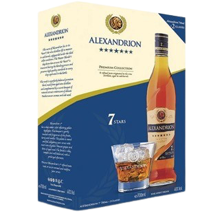 Bs Alexandrion 7 Stele 700ml Cutie+2 Pah 40% Brandy 12 B