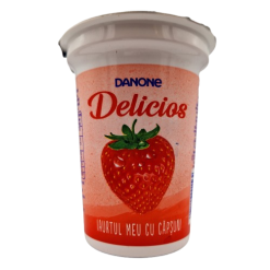 Danone Delicios 400 G Capsuni 12 Buc