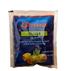 Masline Cas 195 Gr Giana Verzi Umplute cu Ardei