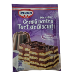 Crema Ciocolata Pt Tort Biscuiti 90g Dr Oetker 25 Buc/Bax