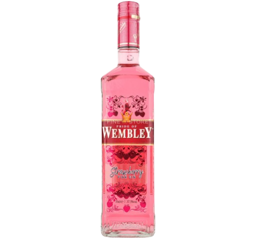 Gin Wembley 700ml 37,5% Strawberry Pink Sgr 6bc/Bax