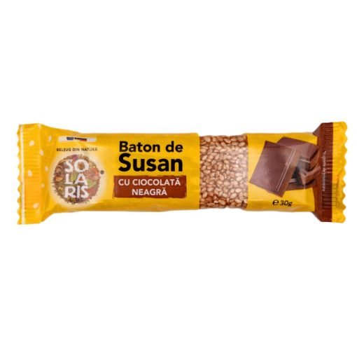 Solaris Baton de Susan 30g cu Ciocolata Neagra 30b/Cut