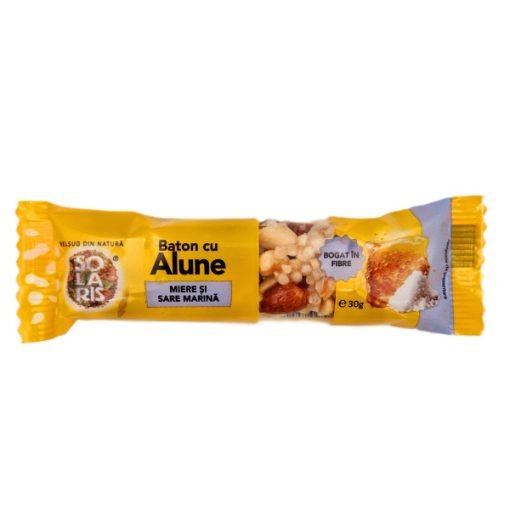 Solaris Baton cu Alune 30g cu Miere si Sare 10b/Cut